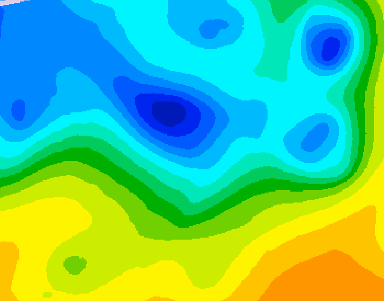 GDPS 500 millibar geopotential height 204 hour forecast chart for Canada based on 2025/04/23 0000Z data