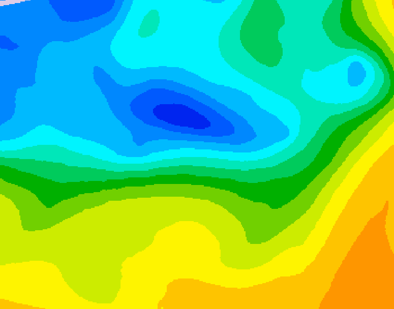 GDPS 500 millibar geopotential height 240 hour forecast chart for Canada based on 2025/04/23 0000Z data