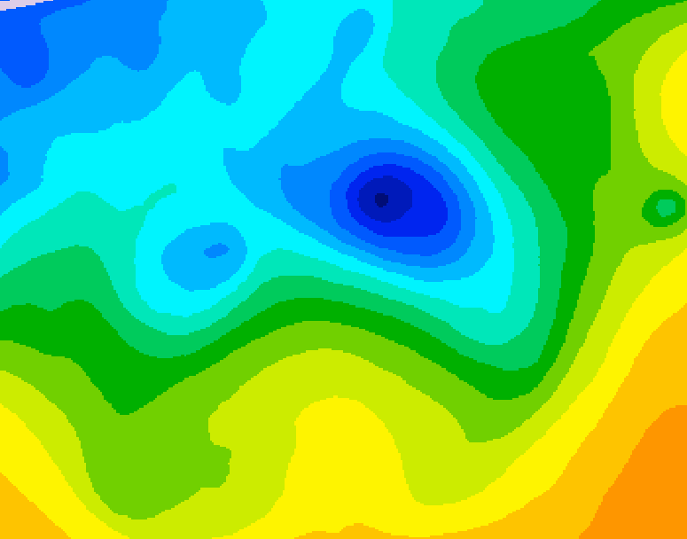 GDPS 500 millibar geopotential height 240 hour forecast chart for Canada based on 2025/04/23 1200Z data