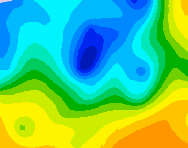 GDPS 500 millibar geopotential height 168 hour forecast chart for Canada based on 2025/04/24 0000Z data