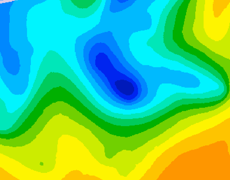 GDPS 500 millibar geopotential height 192 hour forecast chart for Canada based on 2025/04/24 0000Z data