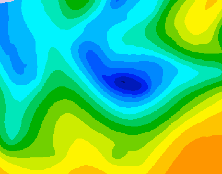 GDPS 500 millibar geopotential height 204 hour forecast chart for Canada based on 2025/04/24 0000Z data