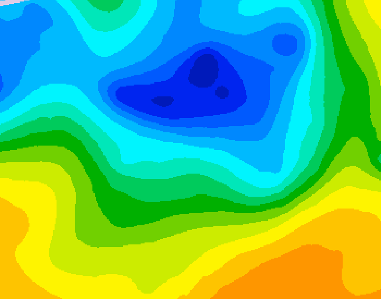 GDPS 500 millibar geopotential height 144 hour forecast chart for Canada based on 2025/04/24 1200Z data