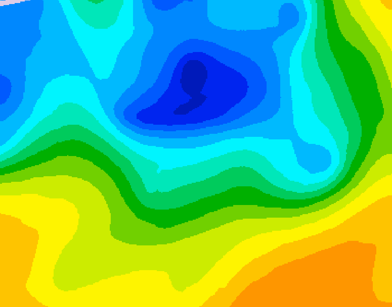GDPS 500 millibar geopotential height 156 hour forecast chart for Canada based on 2025/04/24 1200Z data