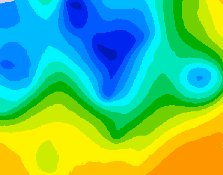 GDPS 500 millibar geopotential height 180 hour forecast chart for Canada based on 2025/04/24 1200Z data