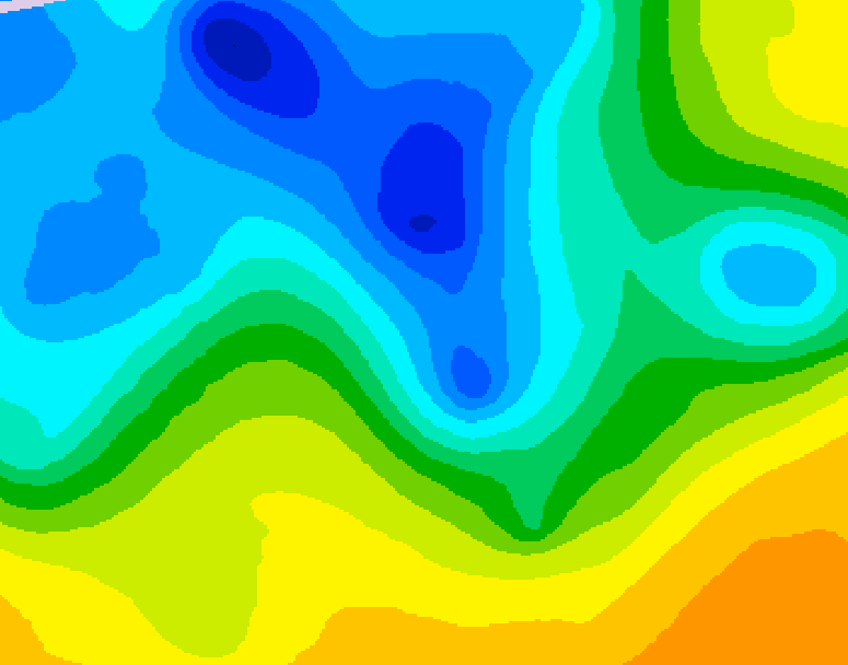 GDPS 500 millibar geopotential height 192 hour forecast chart for Canada based on 2025/04/24 1200Z data