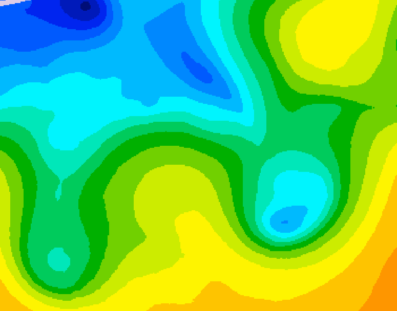 GDPS 500 millibar geopotential height 228 hour forecast chart for Canada based on 2025/04/24 1200Z data