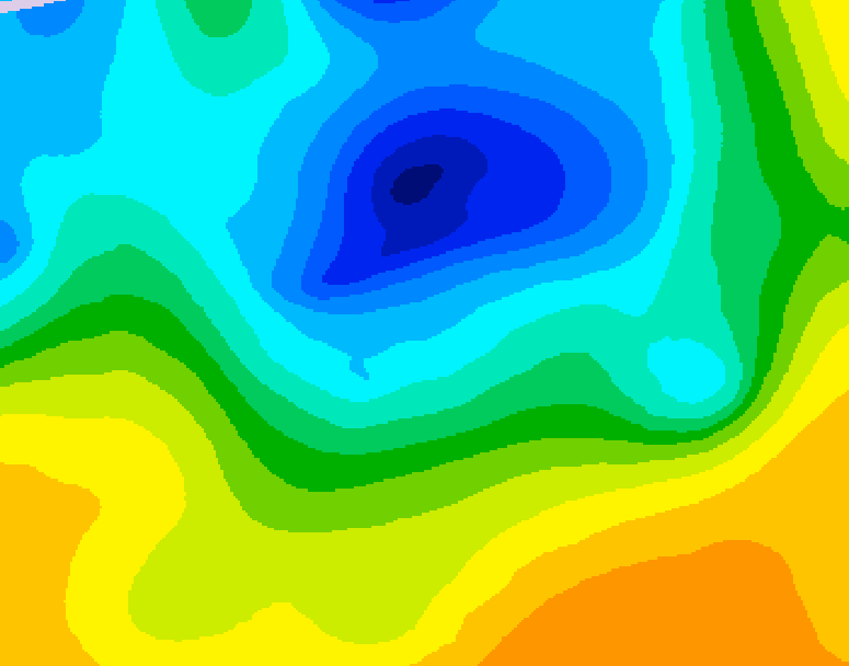 GDPS 500 millibar geopotential height 144 hour forecast chart for Canada based on 2025/04/25 0000Z data
