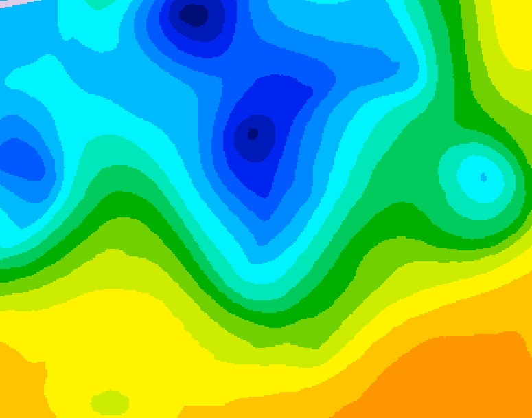 GDPS 500 millibar geopotential height 168 hour forecast chart for Canada based on 2025/04/25 0000Z data