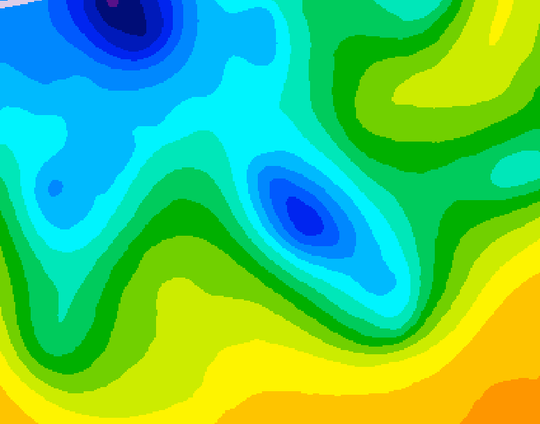 GDPS 500 millibar geopotential height 204 hour forecast chart for Canada based on 2025/04/25 0000Z data