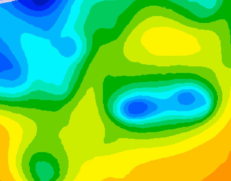 GDPS 500 millibar geopotential height 234 hour forecast chart for Canada based on 2025/04/25 0000Z data