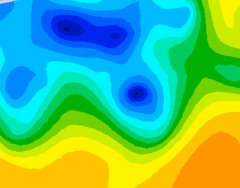 GDPS 500 millibar geopotential height 180 hour forecast chart for Canada based on 2025/04/25 1200Z data