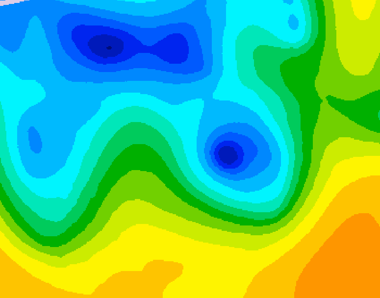 GDPS 500 millibar geopotential height 192 hour forecast chart for Canada based on 2025/04/25 1200Z data