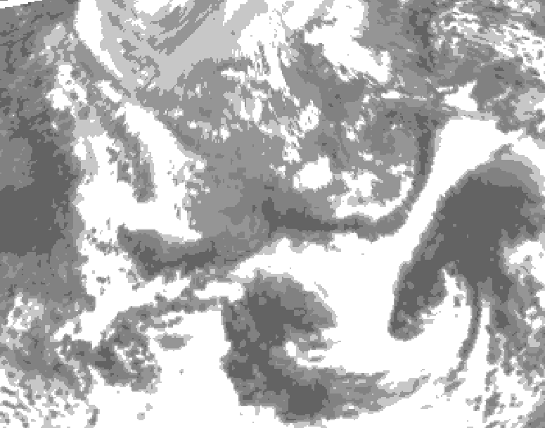 GDPS total cloud 066 hour forecast chart for Canada based on 2025/04/25 0000Z data