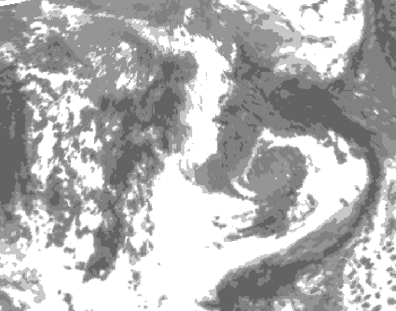 GDPS total cloud 216 hour forecast chart for Canada based on 2025/04/25 1200Z data