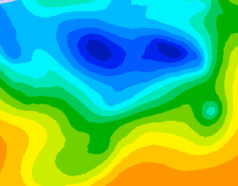 GDPS 500 millibar geopotential height 066 hour forecast chart for Canada based on 2025/04/26 0000Z data