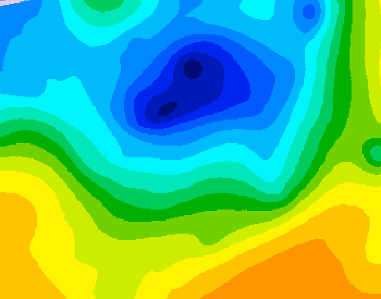 GDPS 500 millibar geopotential height 108 hour forecast chart for Canada based on 2025/04/26 0000Z data