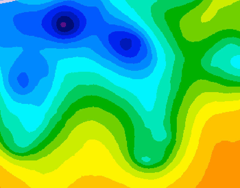 GDPS 500 millibar geopotential height 180 hour forecast chart for Canada based on 2025/04/26 0000Z data