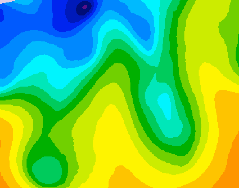 GDPS 500 millibar geopotential height 216 hour forecast chart for Canada based on 2025/04/26 0000Z data