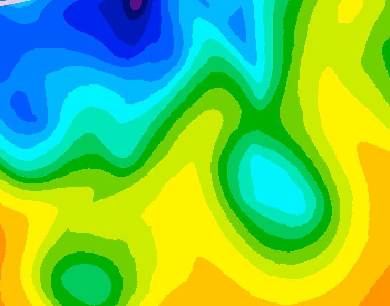GDPS 500 millibar geopotential height 228 hour forecast chart for Canada based on 2025/04/26 0000Z data