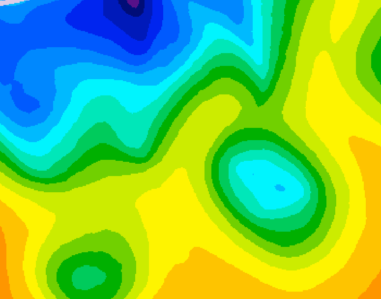 GDPS 500 millibar geopotential height 234 hour forecast chart for Canada based on 2025/04/26 0000Z data