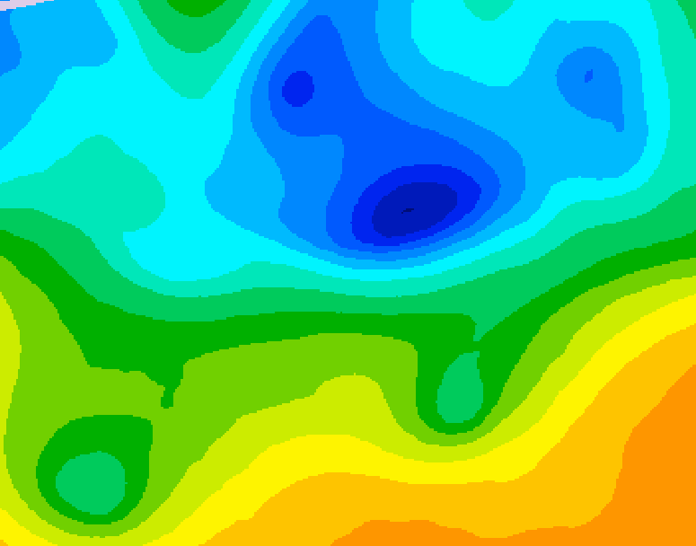 GDPS 500 millibar geopotential height 006 hour forecast chart for Canada based on 2025/04/26 1200Z data