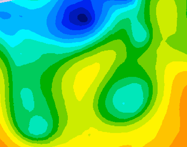 GDPS 500 millibar geopotential height 198 hour forecast chart for Canada based on 2025/04/26 1200Z data