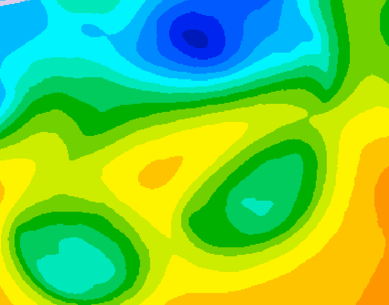 GDPS 500 millibar geopotential height 222 hour forecast chart for Canada based on 2025/04/26 1200Z data