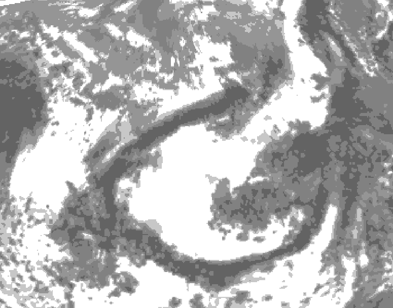 GDPS total cloud 216 hour forecast chart for Canada based on 2025/04/26 1200Z data