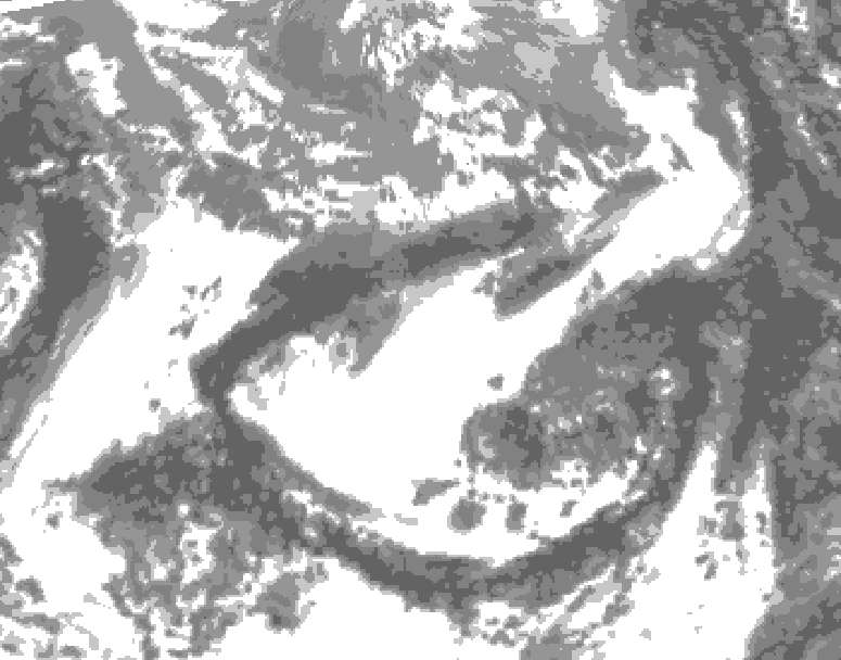 GDPS total cloud 228 hour forecast chart for Canada based on 2025/04/26 1200Z data