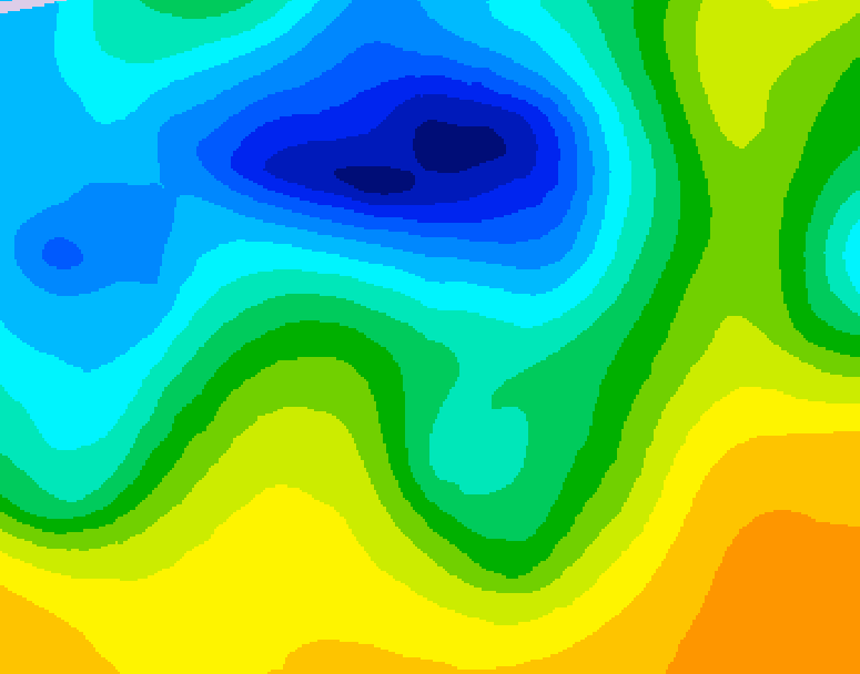 GDPS 500 millibar geopotential height 144 hour forecast chart for Canada based on 2025/04/27 0000Z data