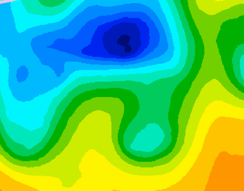 GDPS 500 millibar geopotential height 156 hour forecast chart for Canada based on 2025/04/27 0000Z data