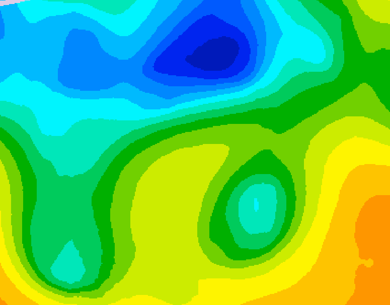 GDPS 500 millibar geopotential height 180 hour forecast chart for Canada based on 2025/04/27 0000Z data