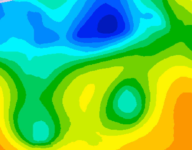 GDPS 500 millibar geopotential height 186 hour forecast chart for Canada based on 2025/04/27 0000Z data
