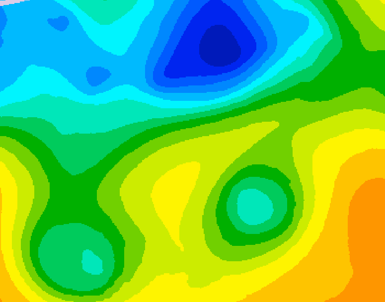 GDPS 500 millibar geopotential height 192 hour forecast chart for Canada based on 2025/04/27 0000Z data