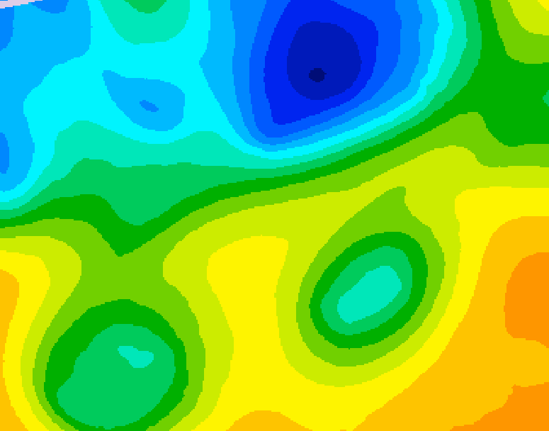 GDPS 500 millibar geopotential height 204 hour forecast chart for Canada based on 2025/04/27 0000Z data