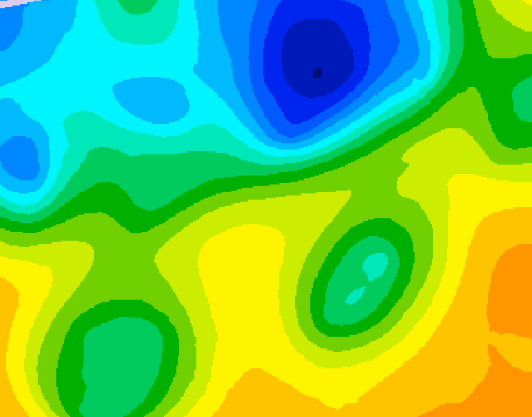 GDPS 500 millibar geopotential height 210 hour forecast chart for Canada based on 2025/04/27 0000Z data