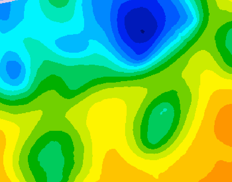 GDPS 500 millibar geopotential height 216 hour forecast chart for Canada based on 2025/04/27 0000Z data