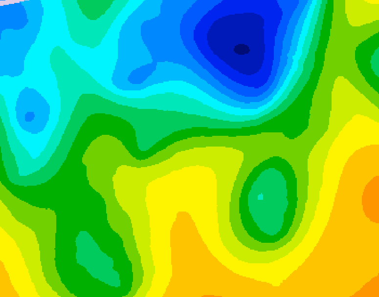 GDPS 500 millibar geopotential height 228 hour forecast chart for Canada based on 2025/04/27 0000Z data