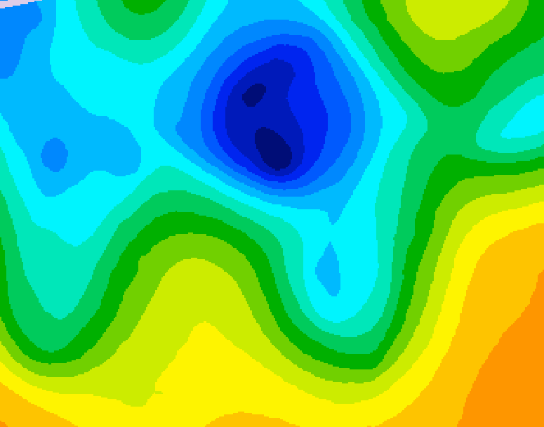 GDPS 500 millibar geopotential height 144 hour forecast chart for Canada based on 2025/04/27 1200Z data