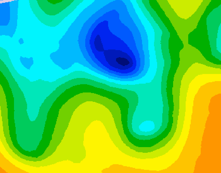 GDPS 500 millibar geopotential height 156 hour forecast chart for Canada based on 2025/04/27 1200Z data