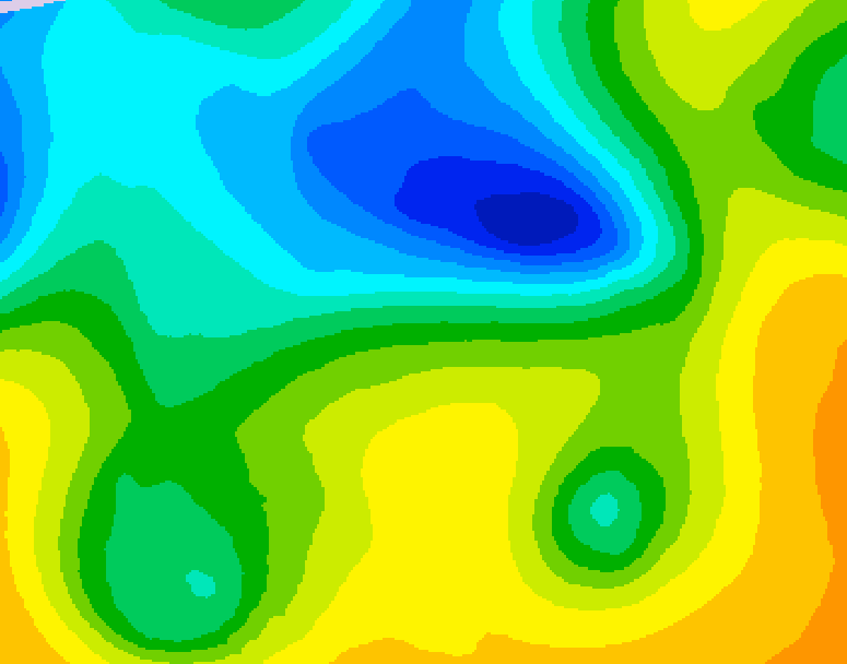 GDPS 500 millibar geopotential height 180 hour forecast chart for Canada based on 2025/04/27 1200Z data
