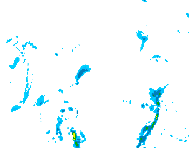 GDPS precipitation 228 hour forecast chart for Canada based on 2025/04/27 0000Z data