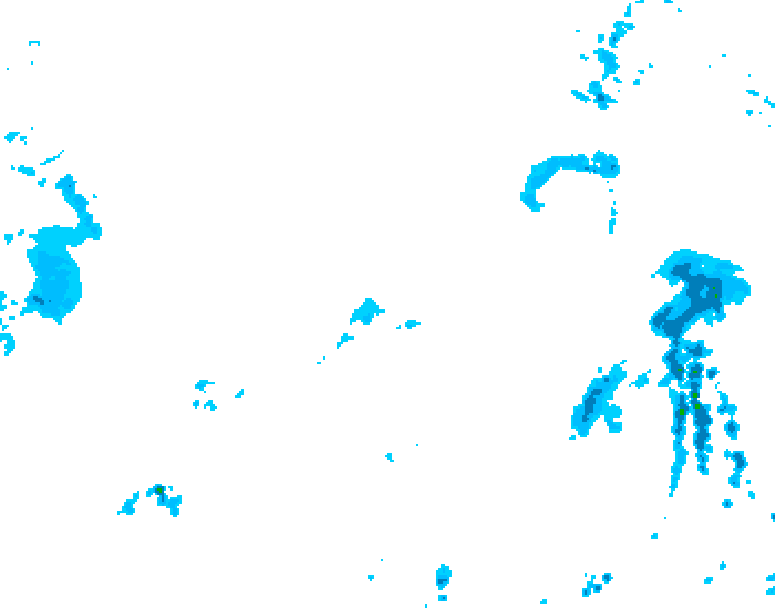 GDPS precipitation 006 hour forecast chart for Canada based on 2025/04/27 1200Z data