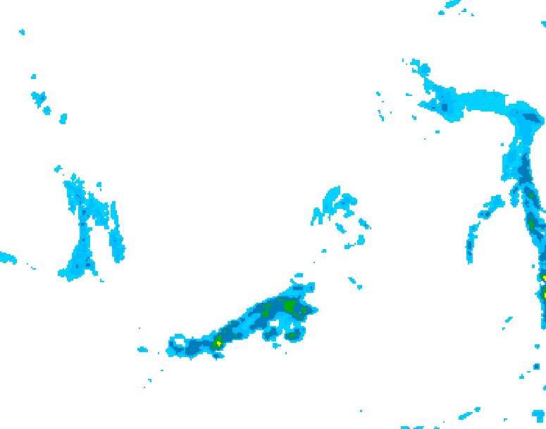 GDPS precipitation 030 hour forecast chart for Canada based on 2025/04/27 1200Z data