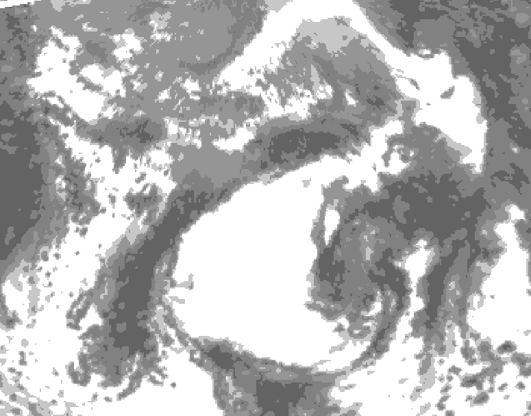 GDPS total cloud 186 hour forecast chart for Canada based on 2025/04/27 0000Z data