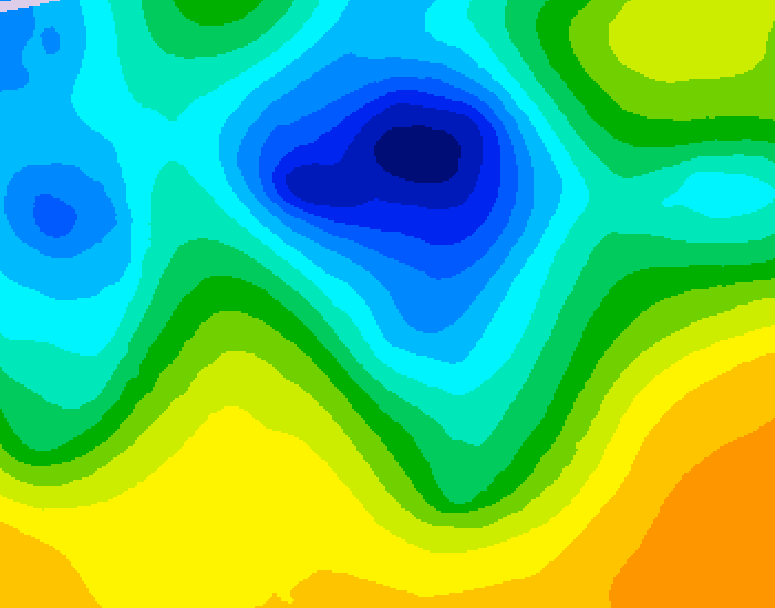 GDPS 500 millibar geopotential height 120 hour forecast chart for Canada based on 2025/04/28 0000Z data