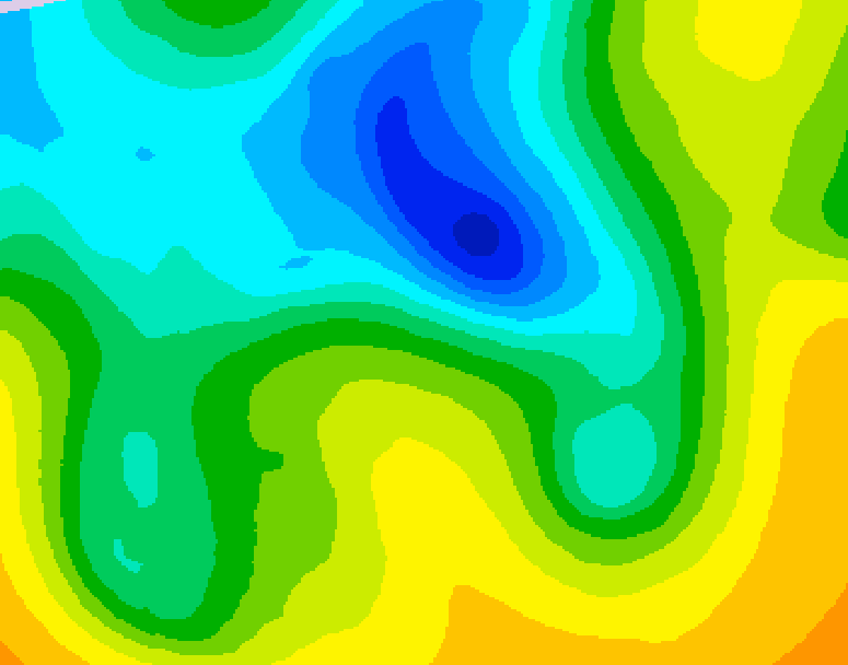 GDPS 500 millibar geopotential height 156 hour forecast chart for Canada based on 2025/04/28 0000Z data