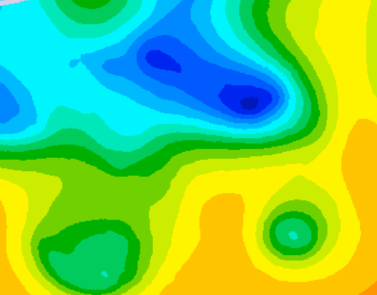 GDPS 500 millibar geopotential height 180 hour forecast chart for Canada based on 2025/04/28 0000Z data