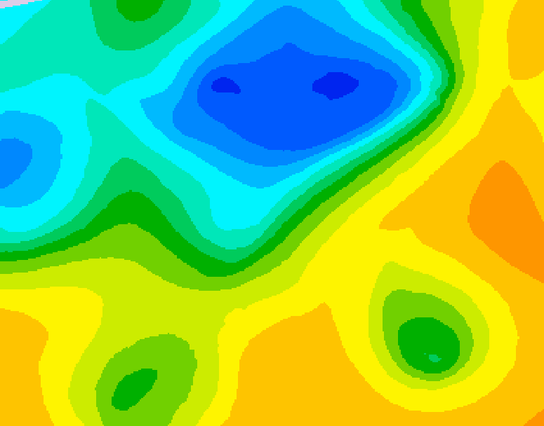 GDPS 500 millibar geopotential height 180 hour forecast chart for Canada based on 2025/04/28 1200Z data